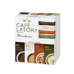 "20 Sticks of AGF Blendy Cafe Latory Flavored Drinks Assortment Box - Delicious Variety!"