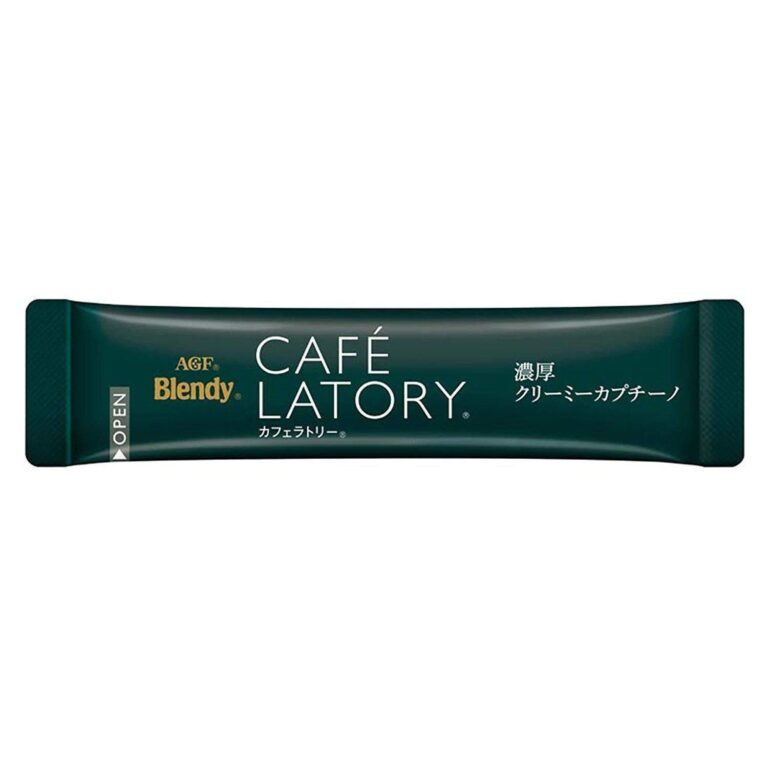 "Rich Creamy Capuccino: AGF Blendy Cafe Latory 7 Sticks - Enjoy the Perfect Cup!" - Image 2