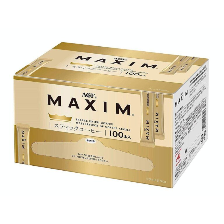 "100 Sticks of AGF Maxim Freeze Dried Instant Coffee - Delicious, Convenient, and Easy to Prepare!"