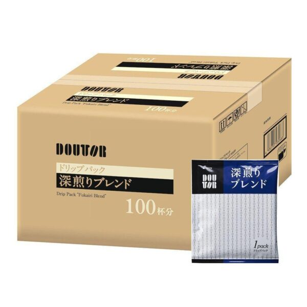 "Dark Roast Coffee Blend - 100 Bags of Doutor Drip Coffee Pack"