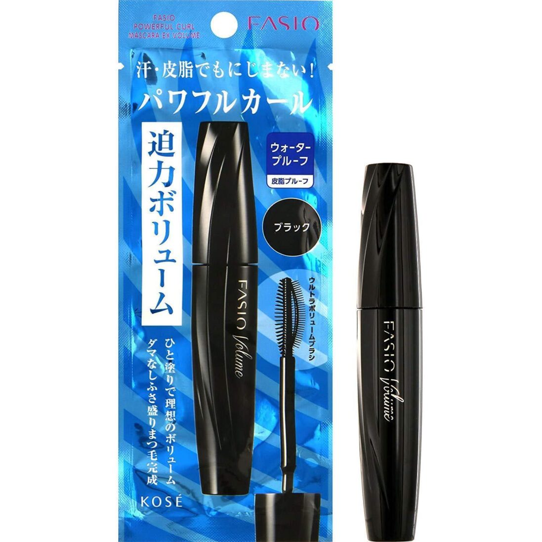 Kose Fasio Powerful Curl Mascara Volume EX Black BK001 7g - Image 3
