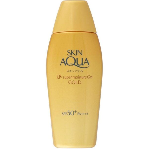 Rohto Skin Aqua Super Moisture Gel Gold Sunscreen SPF50+ PA++++ 110g – Sunscreen - Image 2