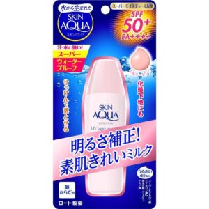 Rohto Skin Aqua Super Moisture Milk Pink SPF50+ PA++++ 40ml – Sunscreen