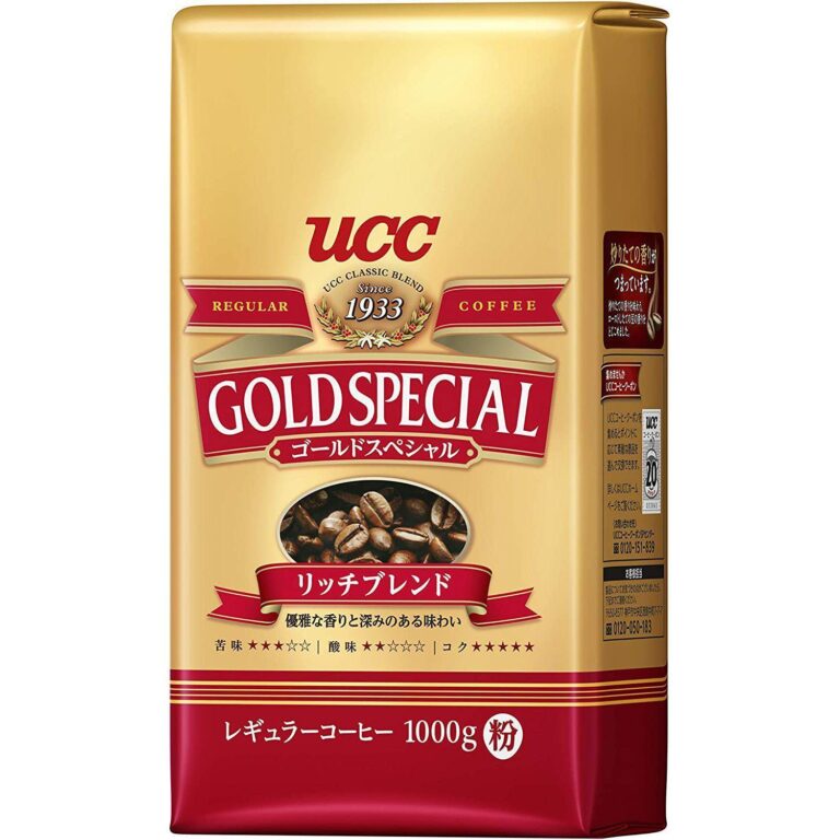 "UCC Gold Special Ground Coffee Rich Blend 1000g - Rich, Smooth Taste & Aroma"