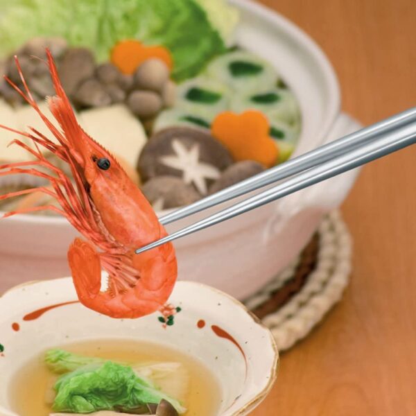 Daishin Stainless Steel Japanese Chopsticks 245mm - Elegant and Durable - Image 2