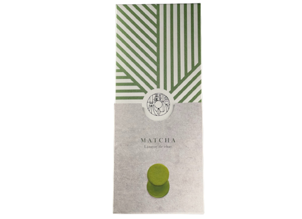 Matcha Indulgence: Matcha Langues de chat Sandwich Cookies 8 Pieces - Image 3