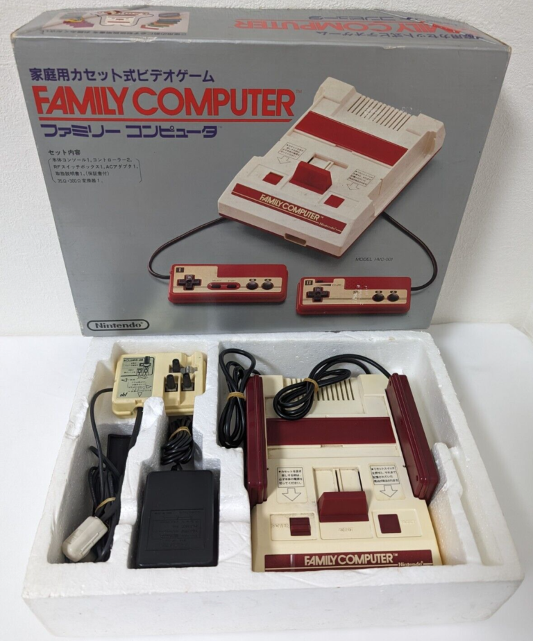 Nintendo Family Computer HVC-001 Famicom Console + Mario Bros Games Bundle - Image 3