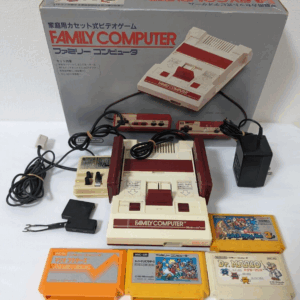 Nintendo Family Computer HVC-001 Famicom Console + Mario Bros Games Bundle