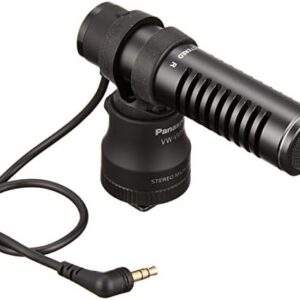 Panasonic VW-VMS10-K Stereo Microphone with Windjammer and Pouch - External Mic
