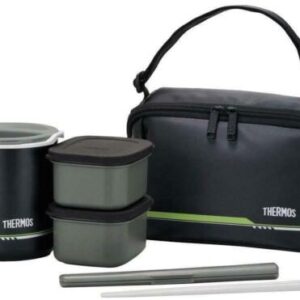 Thermos Matte Black Bento Box (DBQ-502 MTBK) - 1L Capacity