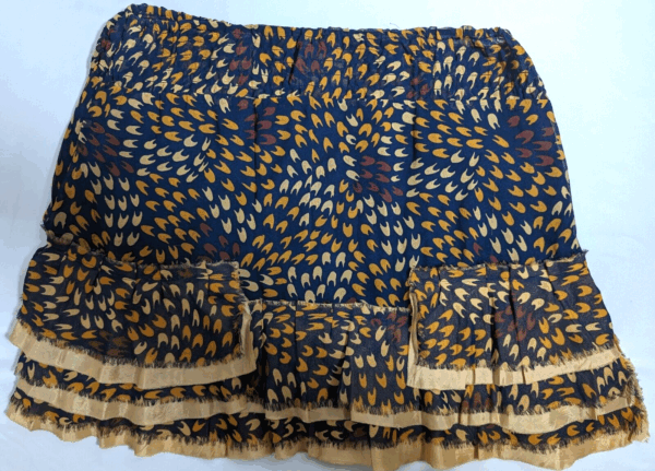 Free People Skirt Mini Black Cotton Ruffle Size Small - Image 2