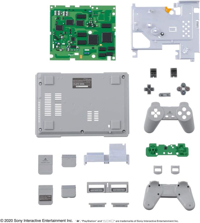 BEST HIT CHRONICLE PlayStation SCPH-1000 2/5 Color-Coded Plastic Model Kit - Image 3