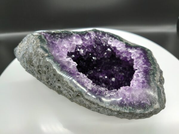 Deep Purple Amethyst Geode  Uruguay 1063g (2.34lbs) High-Quality Crystal Cluster - Image 5