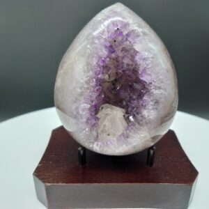 High-Quality Amethyst Egg Geode 514g (1.13lbs) Crystal from Uruguay