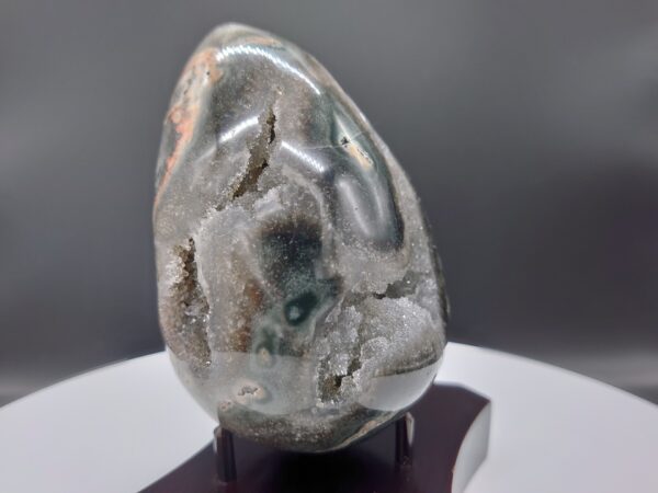High-Quality Sugar Agate Druzy Egg 577g (1.27lbs) Quartz from Uruguay - Image 5