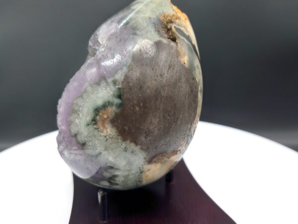 High-Quality Polished Amethyst Egg Geode 478g (1.05lbs) Crystal from Uruguay - Image 5