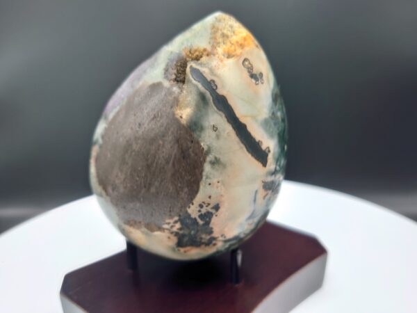 High-Quality Polished Amethyst Egg Geode 478g (1.05lbs) Crystal from Uruguay - Image 6