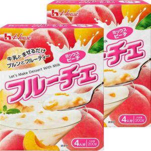 Fruiche Peach Japanese Dessert Mix add Milk 2Pack Set 200g House from Japan