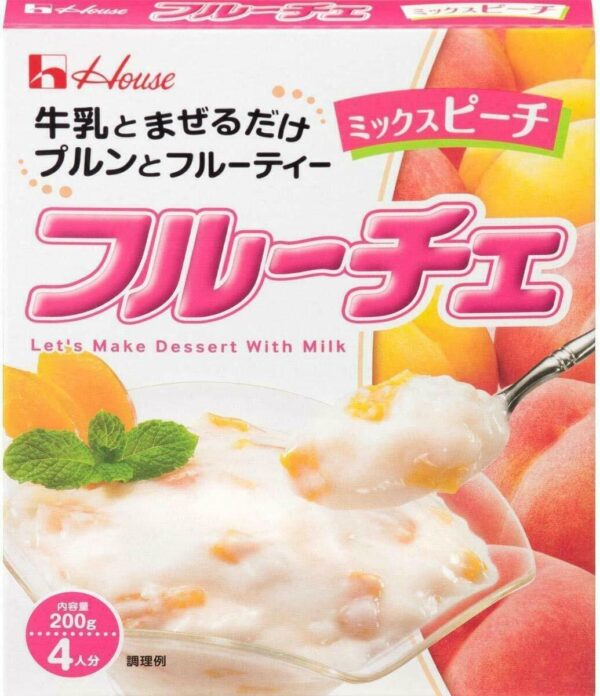 Fruiche Peach Japanese Dessert Mix add Milk 2Pack Set 200g House from Japan - Image 3