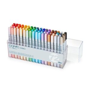 Copic Sketch set 72 basic colors marker pen multicolor illustration A
