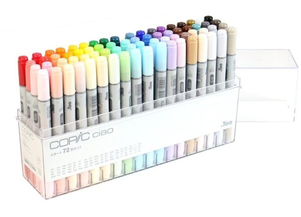 Copic Sketch set 72 basic colors marker pen multicolor illustration A - Image 3