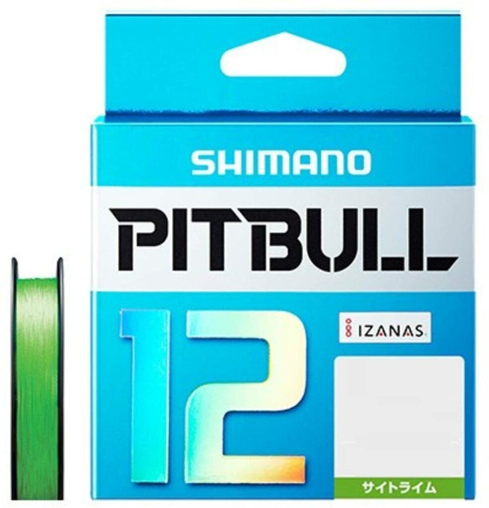 SHIMANO PITBULL 12 - High Strength 200m Lime Green Braided Line PE from Japan