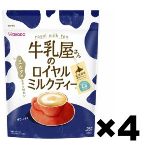 Royal Milk Tea Wakodo 4Pack Set 340g/24cups include Sugar Milk Cream Japan