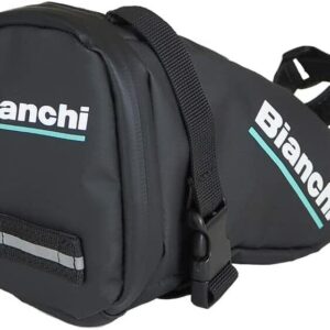 Bianchi Saddle Bag Middle Bicycle Bag Black Accessory W95×H120×D200mm 140g