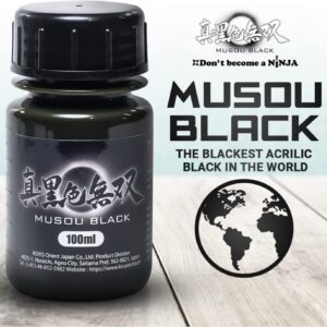 Musou Black - The Blackest Acrylic Paint in the World 100ml