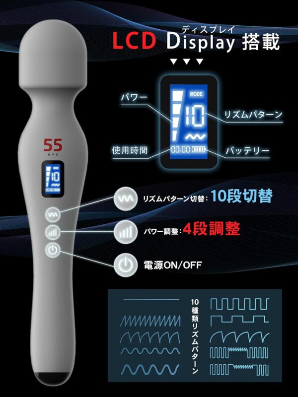 55evePRO Handheld Massager Features Cordless Design, USB Charging, and Silent Operation - Image 5