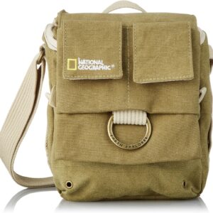 National Geographic Earth Explorer Shoulder Bag (3.2L, Khaki Canvas)