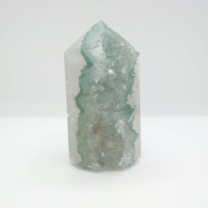 Natural Green Amethyst Quartz Tower 392g   From Uruguay