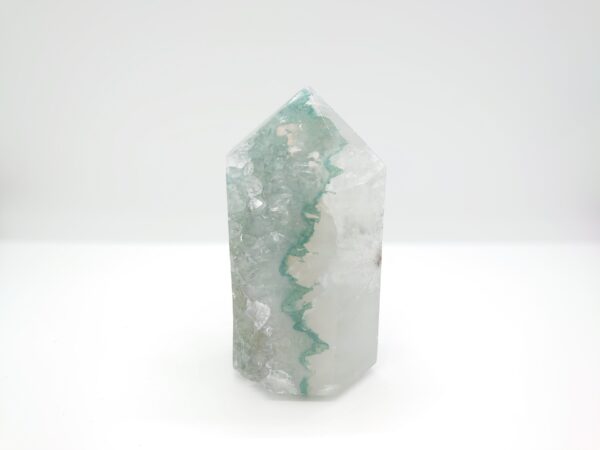 Natural Green Amethyst Quartz Tower 392g   From Uruguay - Image 3
