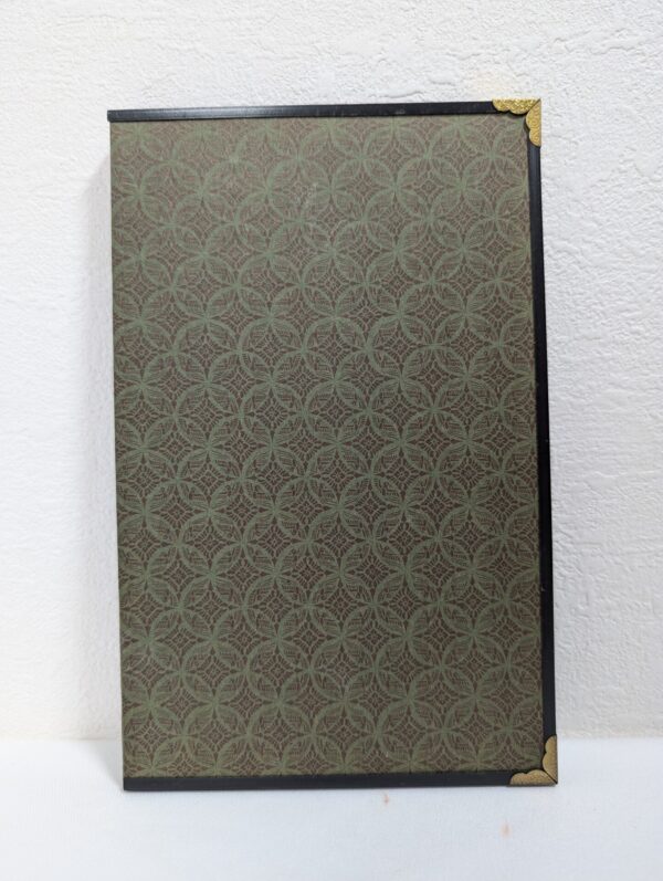Vintage Japanese Folding Screen Decor with Gold Leaf and Fan Motif Design - Image 4