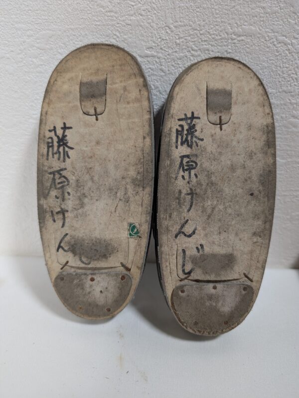 Vintage Japanese Zori Sandals with Checkerboard Design and Original Box - Image 3