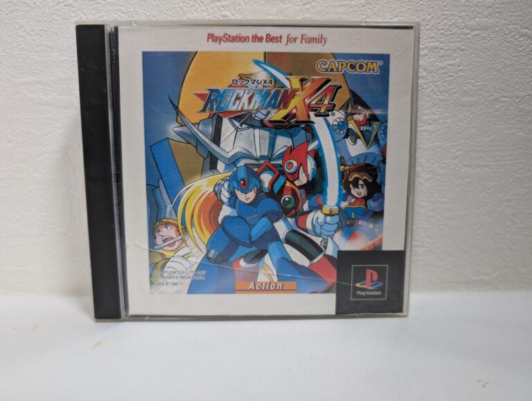 Rockman X4 PlayStation 1 Japan Import SLPS 91106-7 - Case Cracked