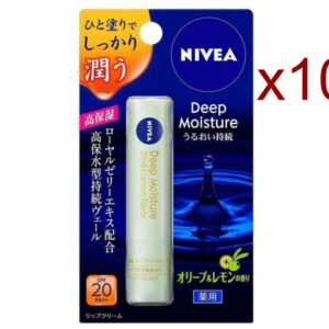 NIVEA Deep Moisture Lip Stick Olive & Lemon Flavor 10Pack/2.2g Kao SPF20 PA++