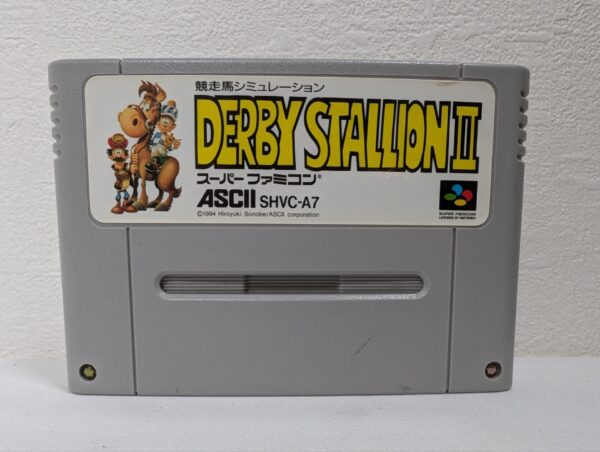 Derby Stallion II 2 Nintendo Super Famicom SFC Japan Tested Horse Racing