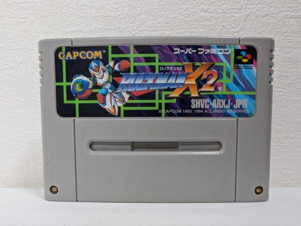 Rockman X2 Super Famicom SNES Cartridge - Capcom 1994 SHVC-ARXJ-JPN