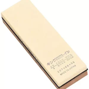 King Combination Whetstone 1000/6000 Grit KDS – Dual Grit Sharpening Stone, Made in Japan