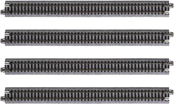 KATO Premium N Scale Straight Curved Flex Double Bumper Turnouts X-Tracks Set - Multi-Color, New Quality - Image 2
