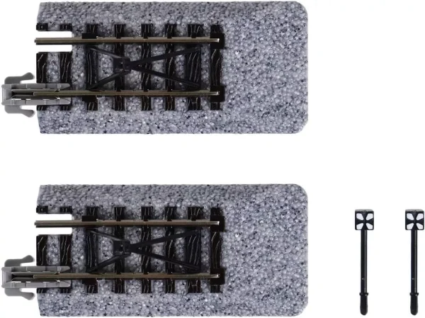 KATO Premium N Scale Straight Curved Flex Double Bumper Turnouts X-Tracks Set - Multi-Color, New Quality - Image 74