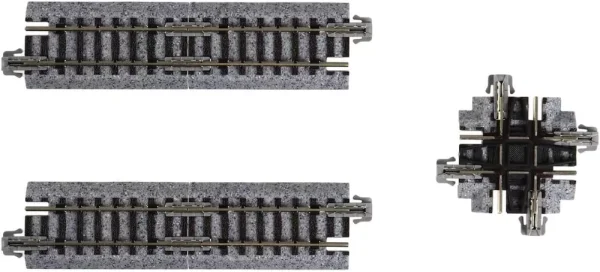 KATO Premium N Scale Straight Curved Flex Double Bumper Turnouts X-Tracks Set - Multi-Color, New Quality - Image 225