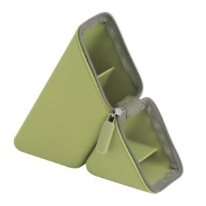 Sonic Kakusta Green Pencil Case – Innovative 60° Partition Design