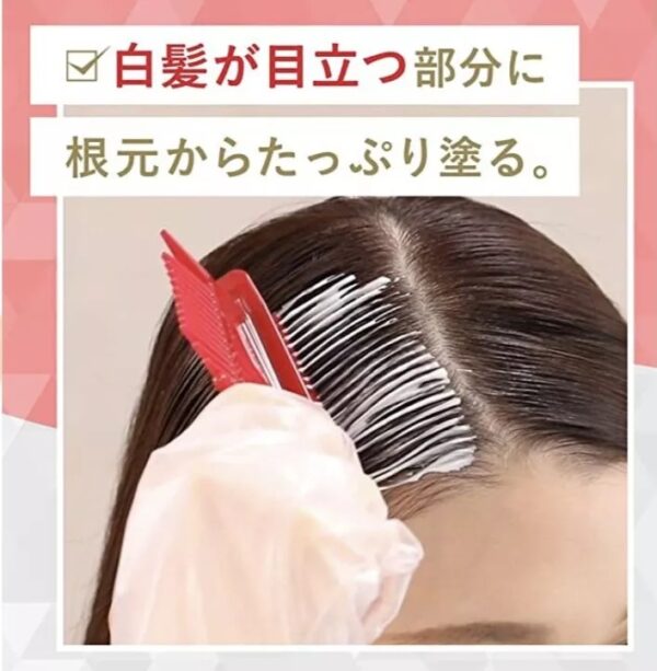 Hoyu CIELO Hair Color EX Cream #6 Dark Brown 5 Packets Easy-to-Use Japanese Import - Image 2