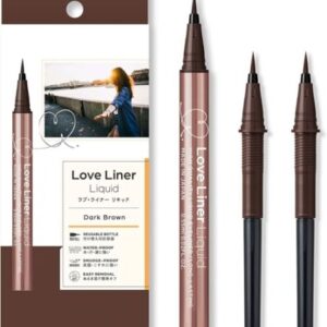 Loveliner Liquid Eyeliner R4 Dark Brown Reusable Bottle with 2 refills