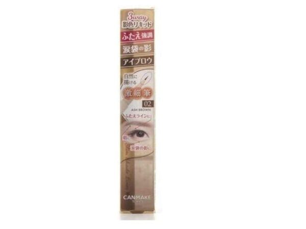 Canmake 3way Slim Shade Liner 02 Eyeliner Ash Brown 0.72ml