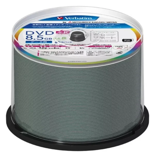 Mitsubishi
  Verbatim DVD+R DL 8.5GB 2-Layer Discs - 50 Pack (DTR85HP50V1FFP)