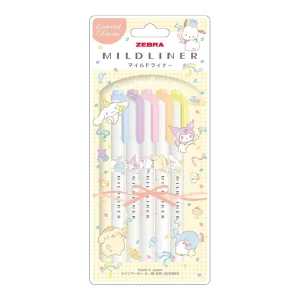 zebra Highlighter Mild Liner Sanrio 5color Set Gentleness Mild WKT7-SR2-5C-YC