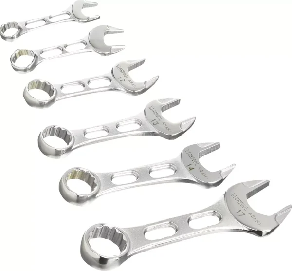 ASAHI Ryotol 6 Piece Combination Spanner Set Metric Wrench Made in Japan